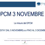 Firmato il DPCM 3 novembre 2020