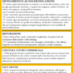 Modulo di autocertificazione in vigore dal 6 novembre,
